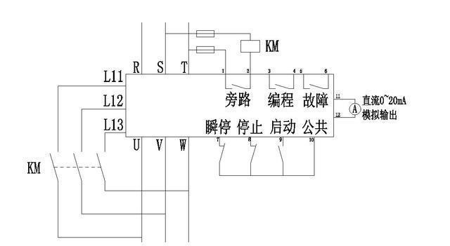 细胞初中:软启动器接线?一张电路图一张实物图供大家参考电工植物知识模式图图片
